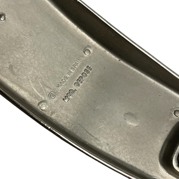 Leatherocks Skinny Metallic Leather Belt Sleek Large Buckle Medium Lux - Picture 6 of 11